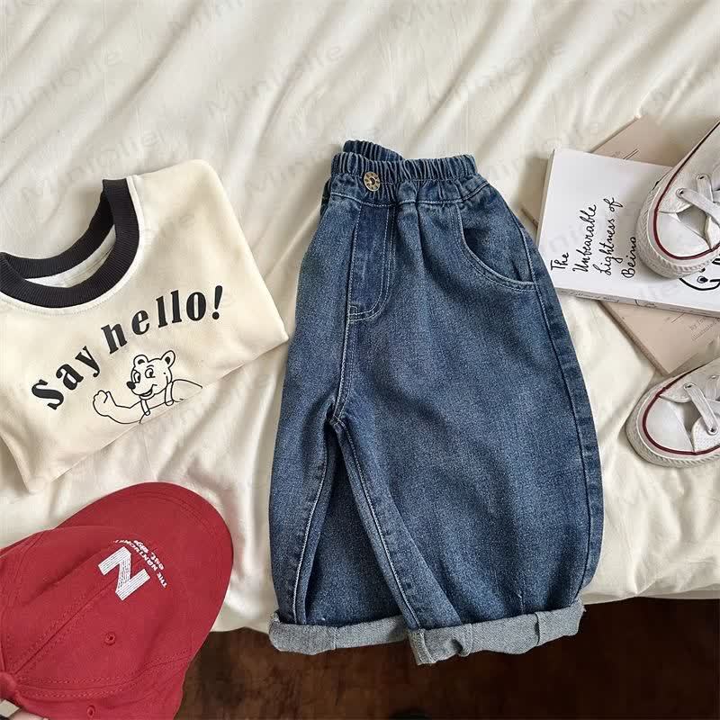 Jungen lockere Harem Jeanshose - image 12