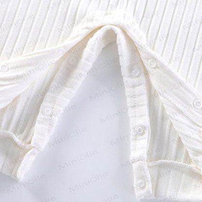 Baby Strampler mit Einfarbig , Gerippt - image 4