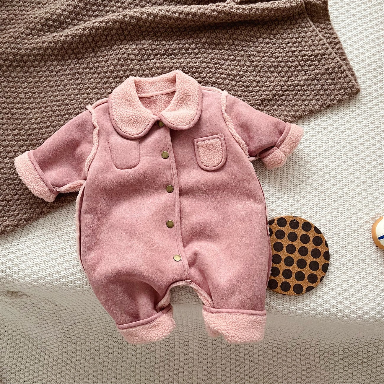  Reversibler Baby-Polo-Strampler aus Fleece - image 4