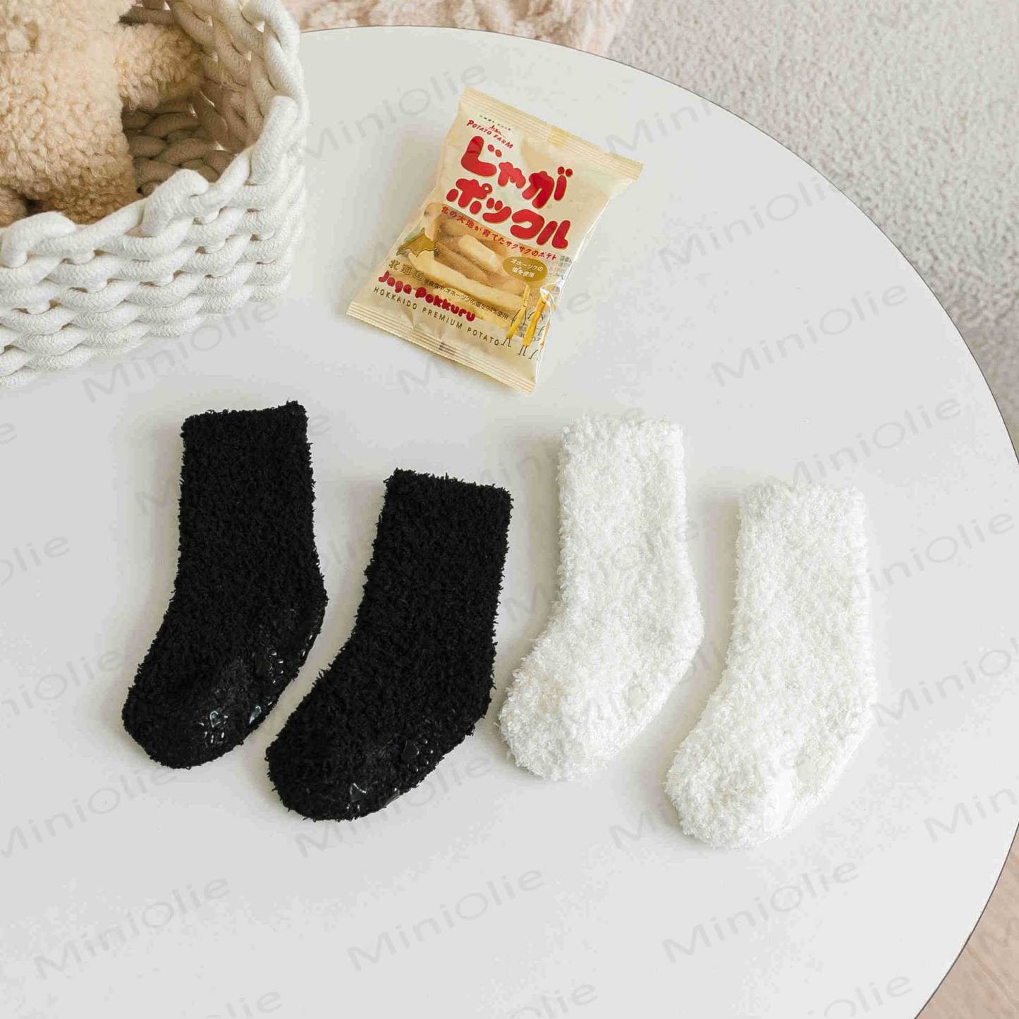 Einfarbige Fleece-Bodensocken für Babys - image 8