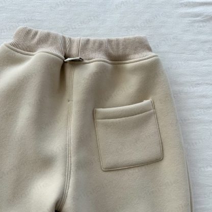 Einfarbig Vlies Hose für Baby - image 10