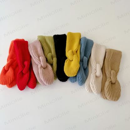 Baby Kleinkind Einfarbig Gestrickter Schal - image 3