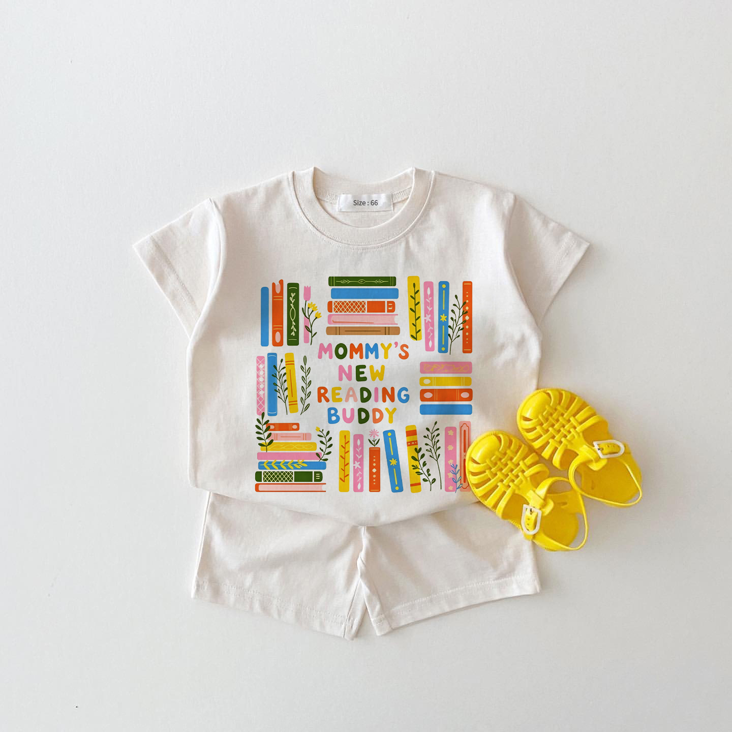 MOMMY'S NEW READING BUDDY Baby Weiß 2-teiliges Set - Weiß - 18-24M - image 1