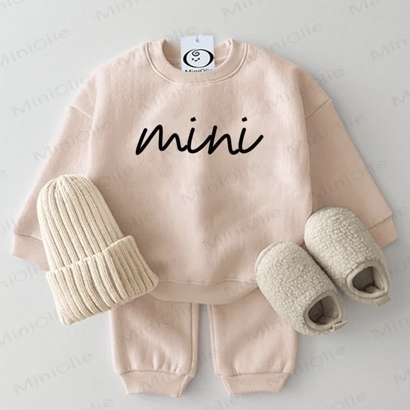MAMA/MINI Mommy und ich Sweatshirt- Set - Beige - Baby Set: 2-3J - image 2