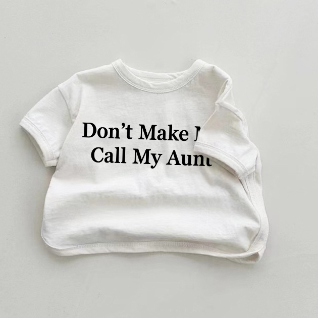 DON'T MAKE ME CALL MY AUNT – weißes Baby -T-Shirt - Weiß - 18-24M - image 1