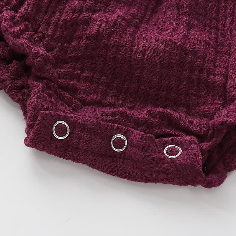 Einfarbig Baby Bodysuit mit Strapsen - image 7