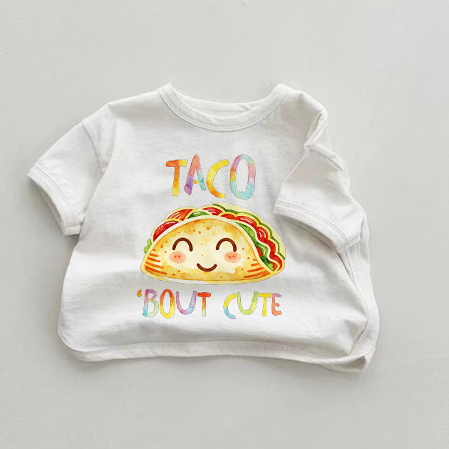 TACO BOUT CUTE Baby Weißes T-Shirt - Weiß - 18-24M - image 1