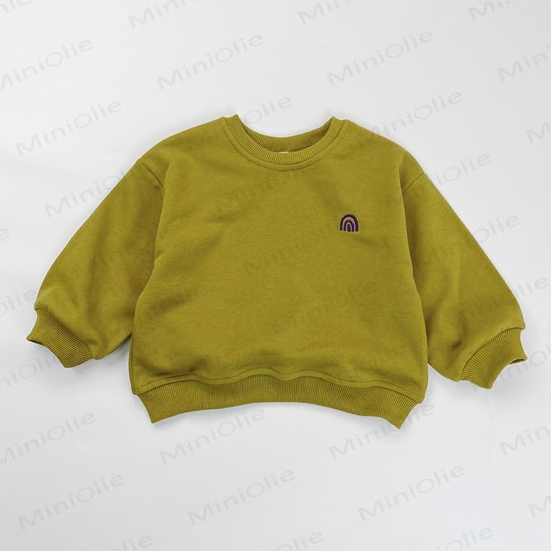 Kleinkind Sweatshirt mit Rundhalsausschnitt und Gestickt - Grün - 8Y - image 5