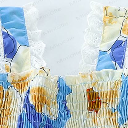 Lace Kleid mit Blumen für Kleinkind-Mädchen - image 7