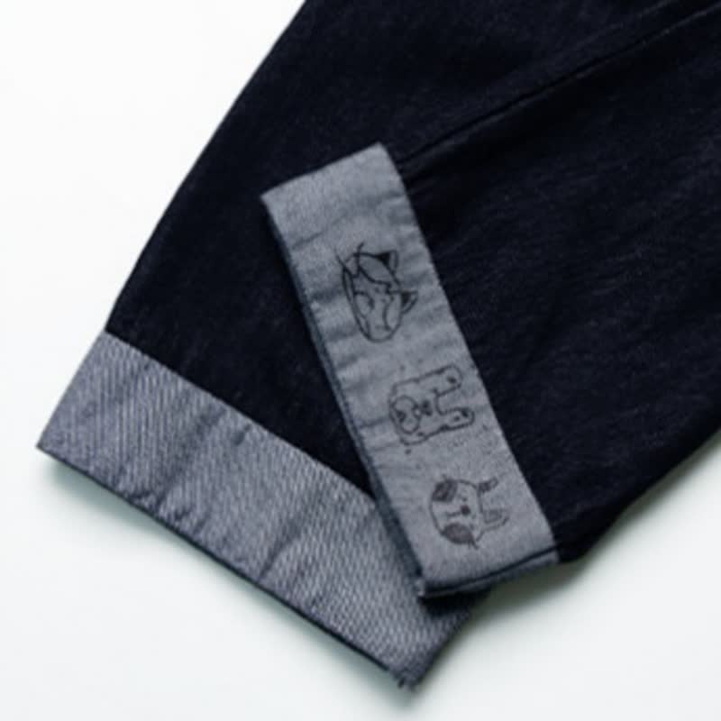 Hose mit Gestickt für Kleinkind , Denim Bein - image 7