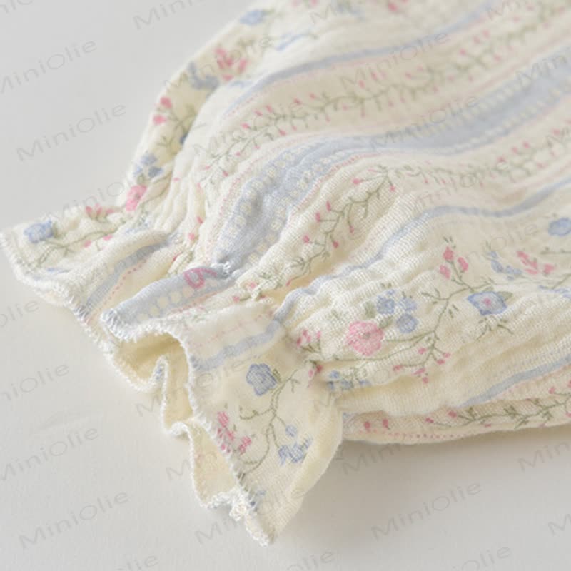 Beige Lace mit Blumen und Lätzchen für Baby - image 5
