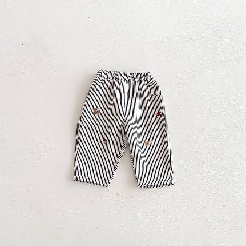 Baby Kleinkind Junge Eichhörnchen Denim Hose - Streifen - 3-5J - image 6
