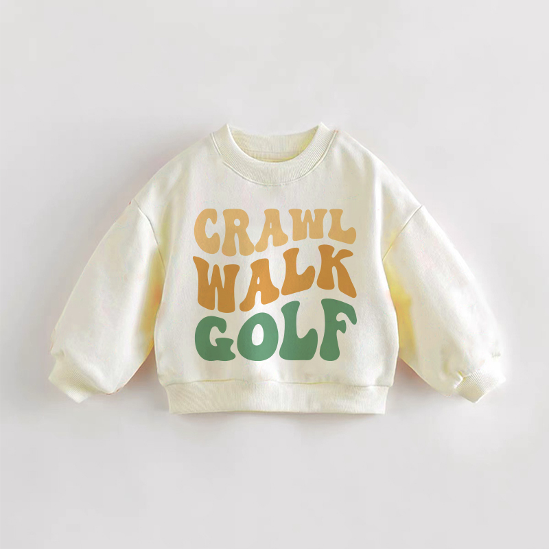 CRAWL WALK GOLF Baby Kleinkind Creme Sweatshirt - Creme - 3-5J - image 1