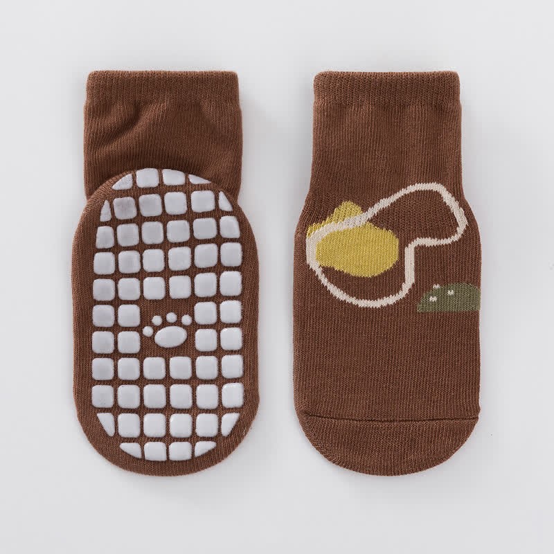 Baby Kleinkind Tier Ente Boden Socken - Braun - 3-5J - image 5