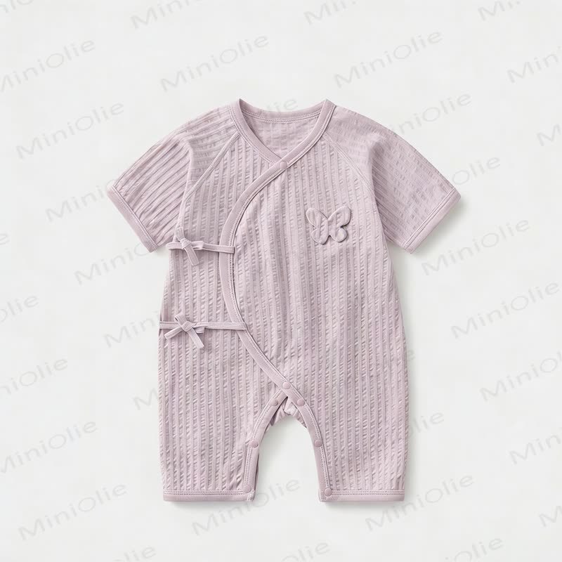 Baby Baumwoll Einfarbig, Strampler - Lila - 9-12M - image 4