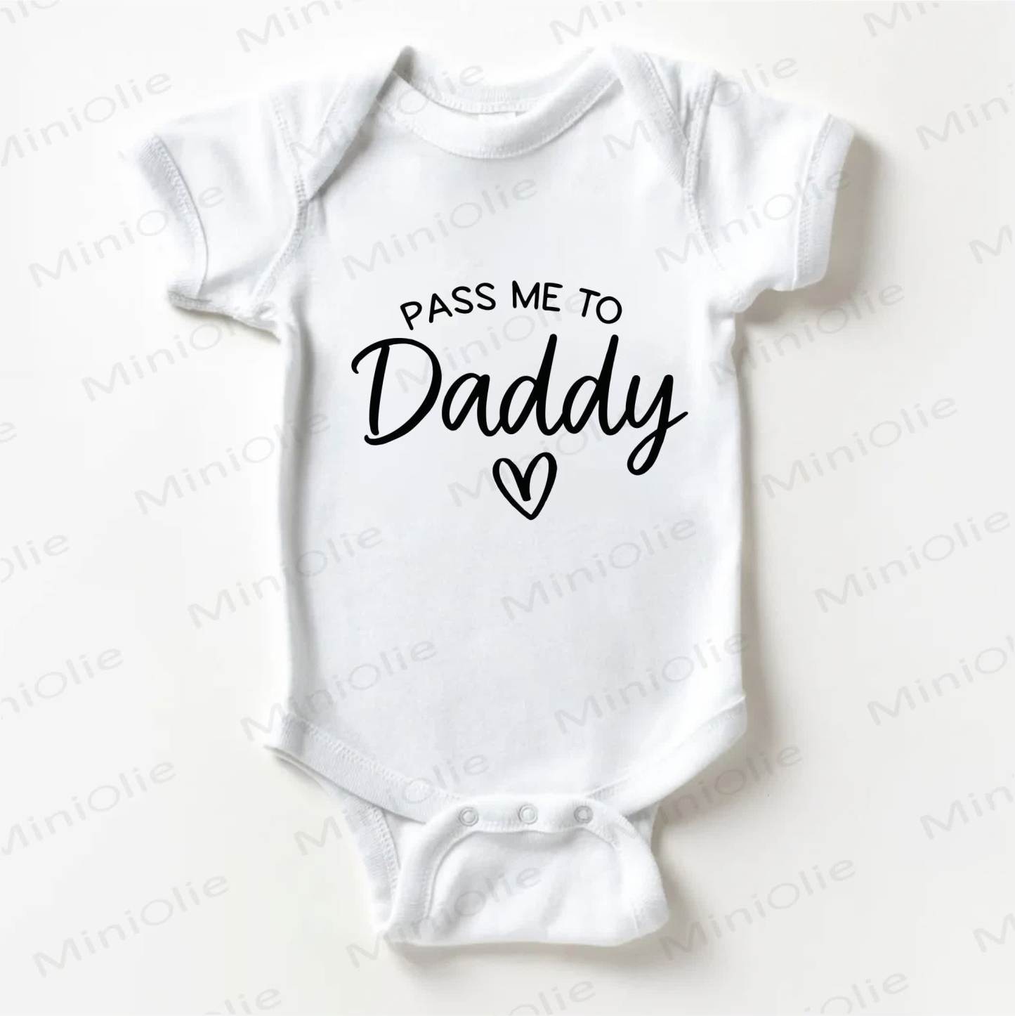 REICH ME AN DADDY Baby Bodysuit in Weiß - Weiß - 18-24M - image 1