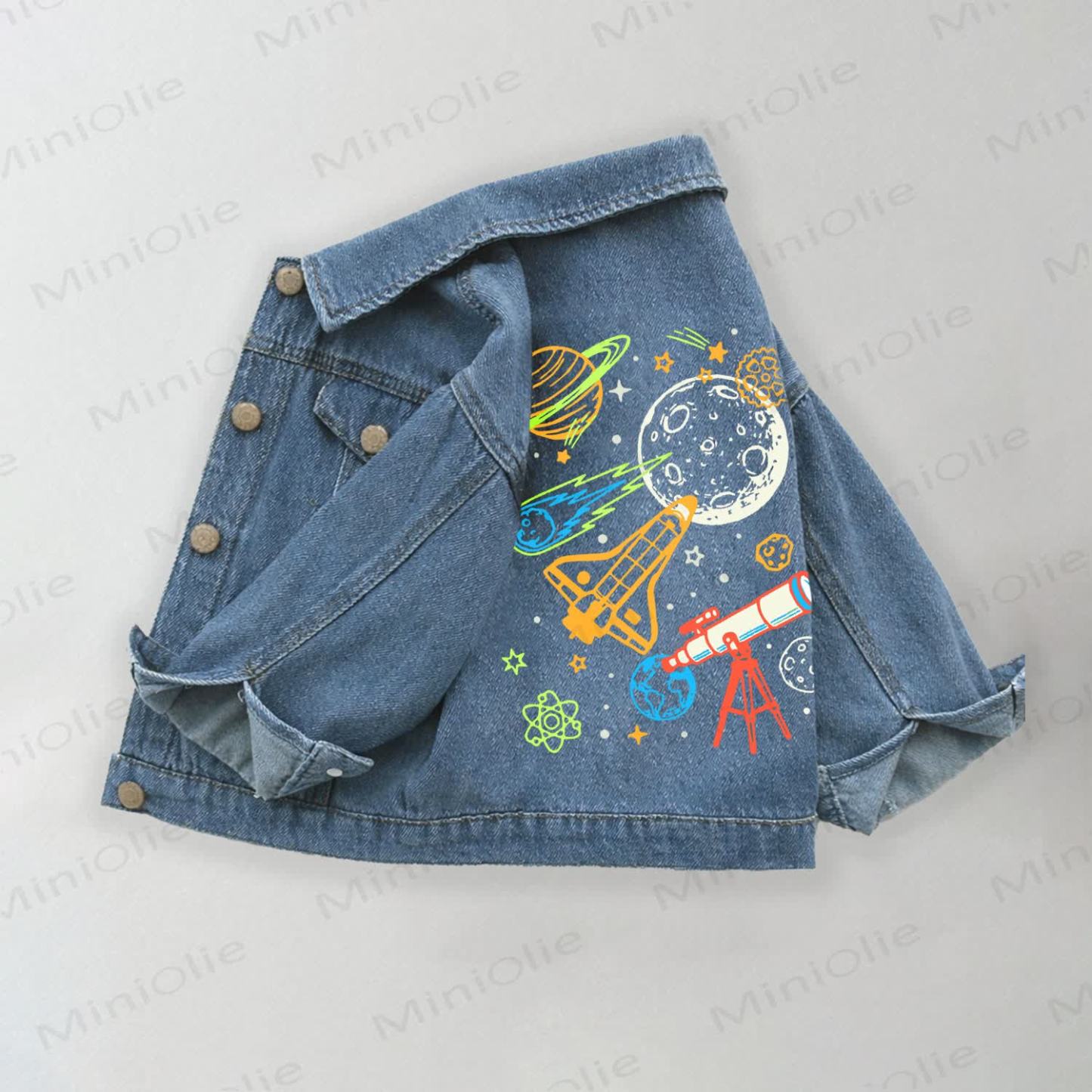 Denim mit Weltraum -Print für Kleinkind - Blau - 10-11J - image 1