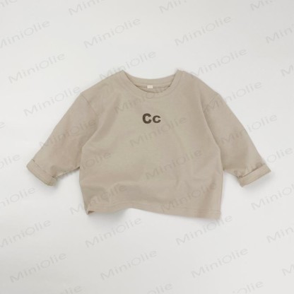 Kleinkind -T- T-Stück mit Rundhalsausschnitt und dem Buchstaben CC - Beige - 8Y - image 6