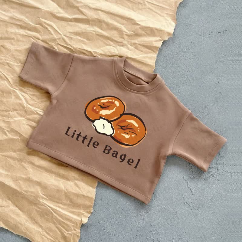 LITTLE BAGEL Baby Sommer Freizeit-T-Shirt - Braun - 2-3J - image 3