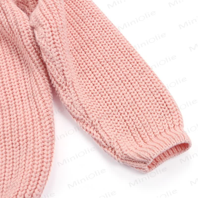 Einfarbiger, warmer Pullover für Babys und Kleinkinder - image 18