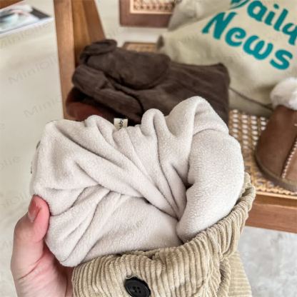 Baby Kleinkind Mädchen Cord Vlies gefütterte Hose - image 8