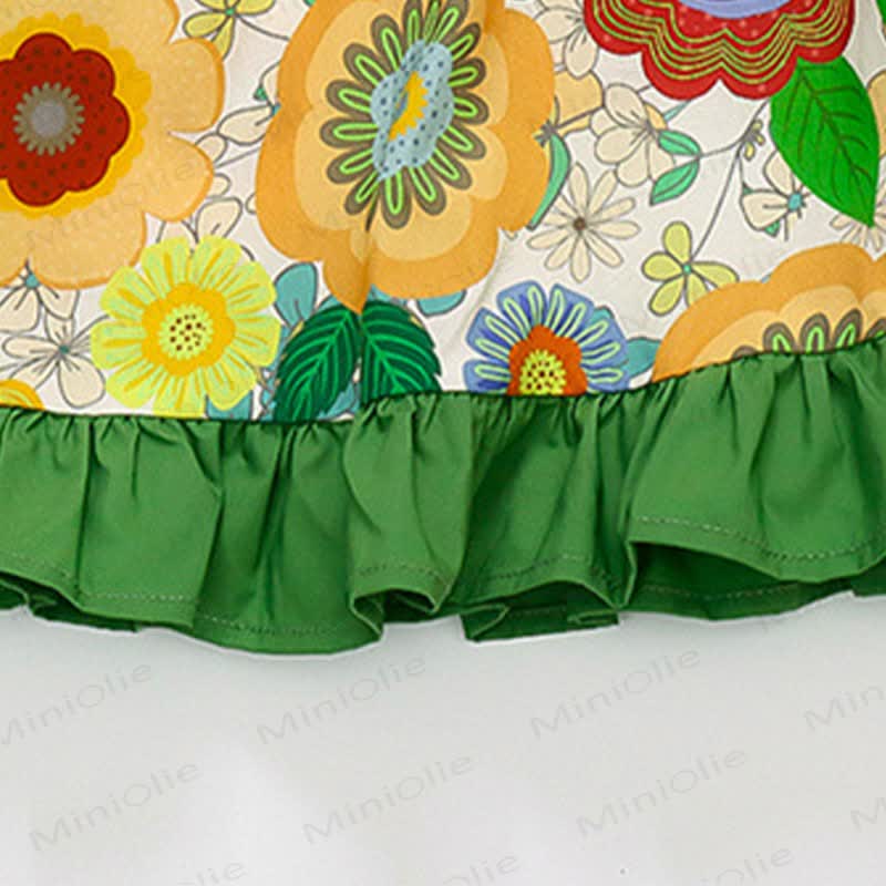 Kleinkind-Mädchen Blumen mit Blumenmuster für Kleinkinder - image 8