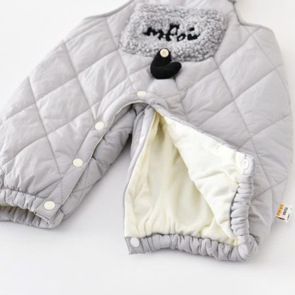 Baby Overalls mit Gesteppt und Sherpa-Besatz oder Schwarz Sweatshirt - image 6