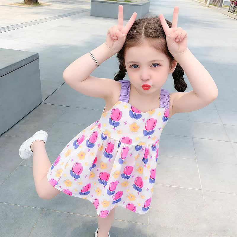Kind Kleid mit Blumen und Schleifen, Kleid - image 6