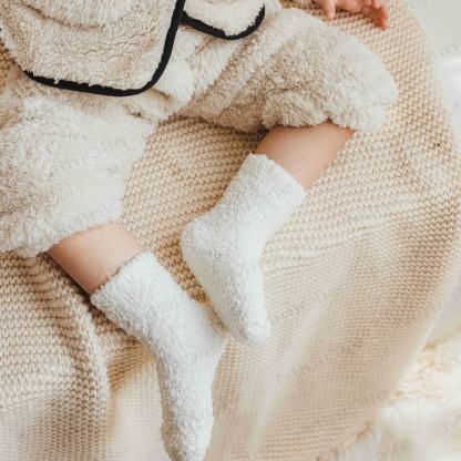 Einfarbige Fleece-Bodensocken für Babys - image 18