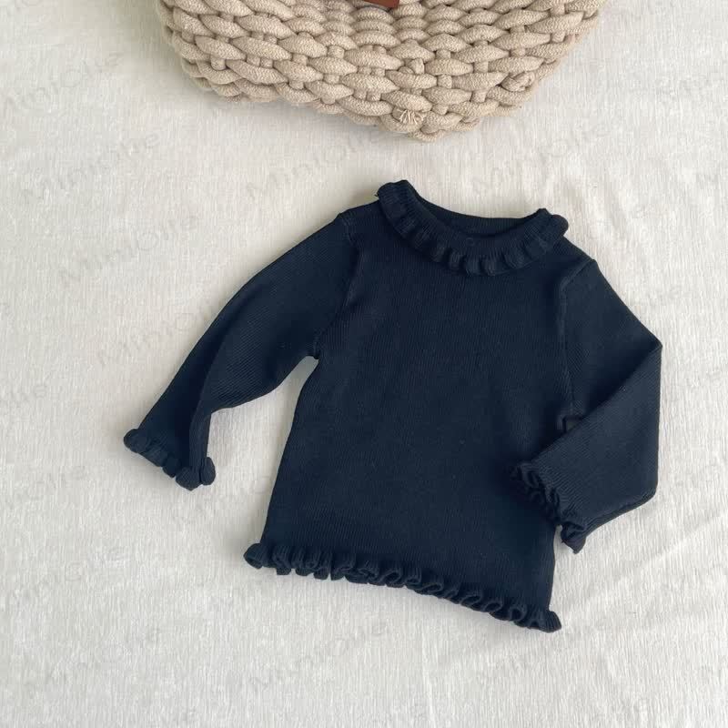 Kleinkind Schleife mit Schleife , Vlies, Kleinkind-Mädchen - Schwarz Pullover - 5-7J - image 5