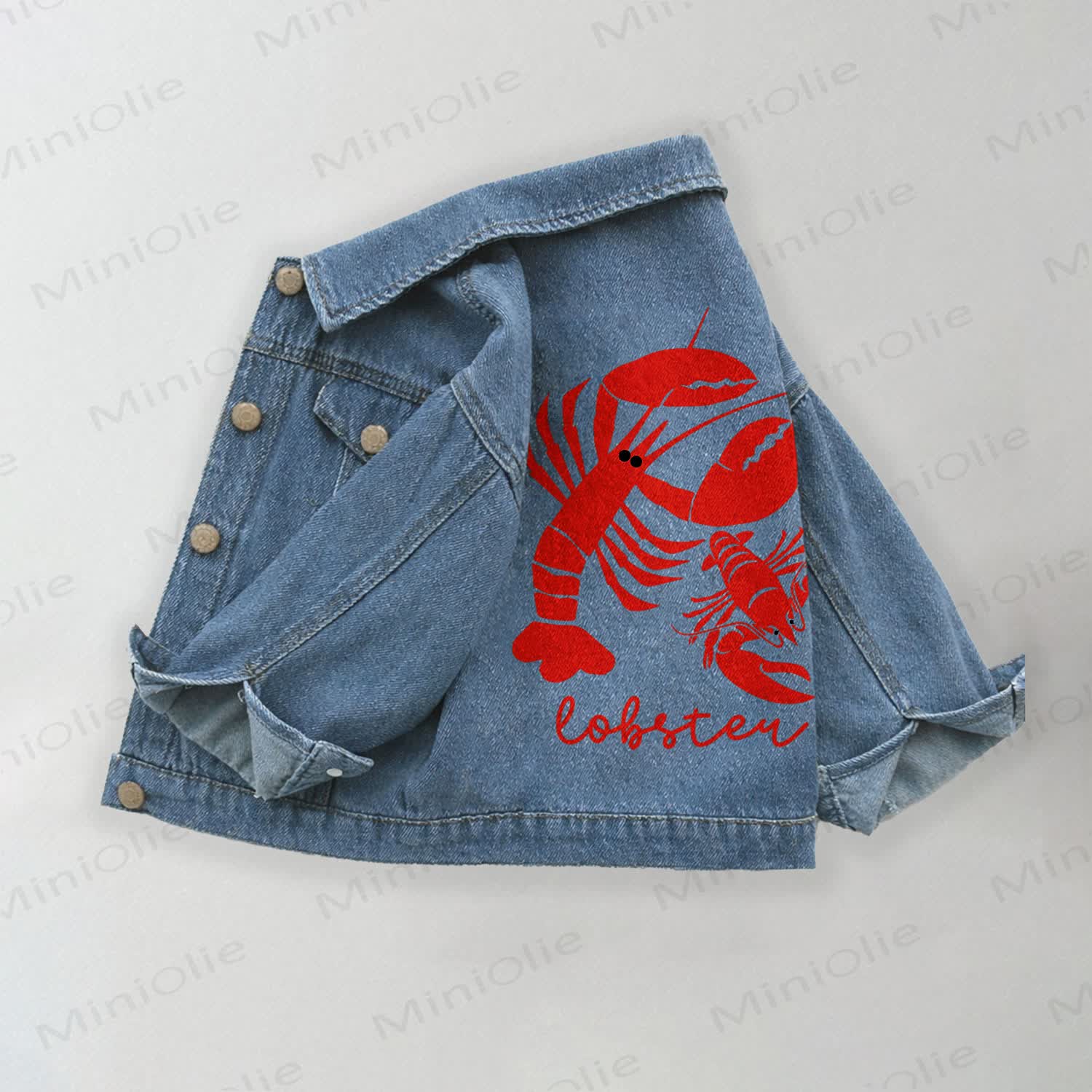 LOBSTER Kleinkind Kind mit Denim Print - Blau - 10-11J - image 1