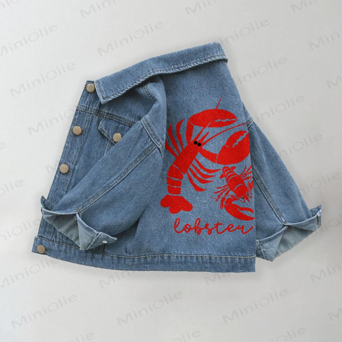 LOBSTER Kleinkind Kind mit Denim Print - Blau - 10-11J - image 1