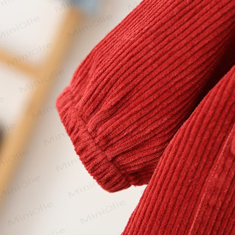 Baby Einfarbig Cord Cargo Strampler - image 6