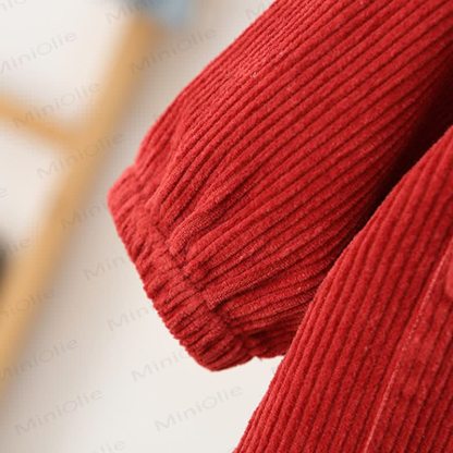 Baby Einfarbig Cord Cargo Strampler - image 6