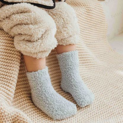 Einfarbige Fleece-Bodensocken für Babys - image 22