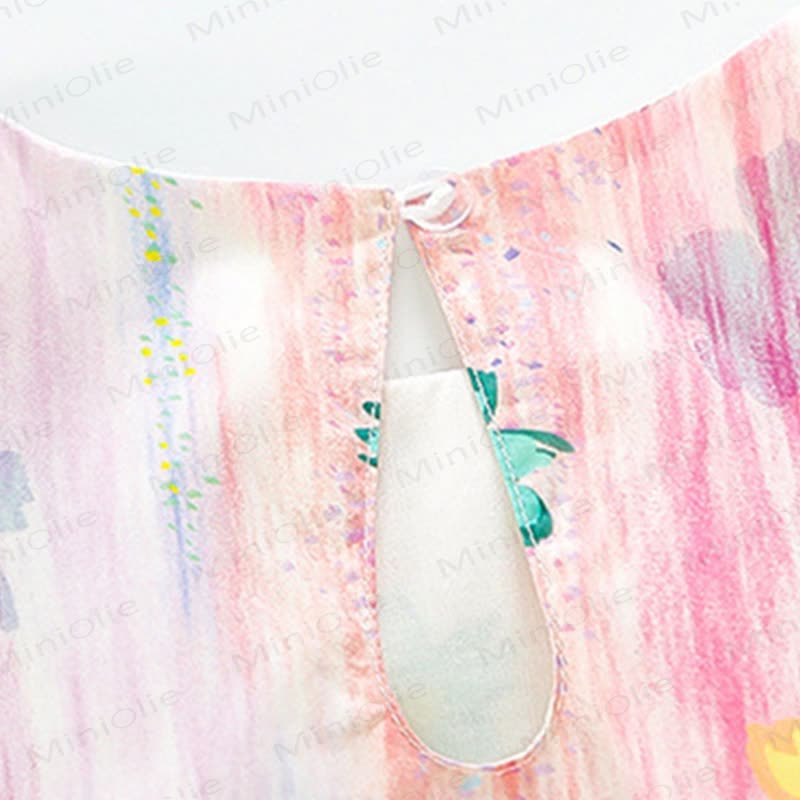 Kleid mit Blumenmuster aus Blumen für Kleinkind-Mädchen - image 8