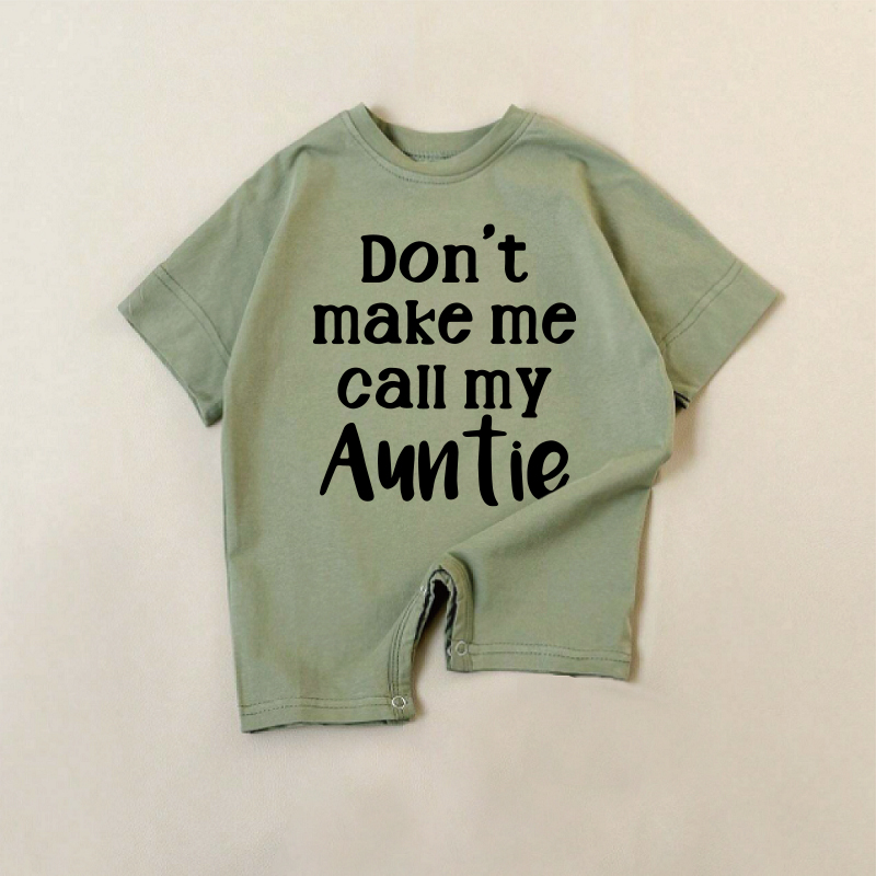 DON'T MAKE ME CALL MY AUNTIE! Baby Pure Green Strampler - Grün - 18-24M - image 1