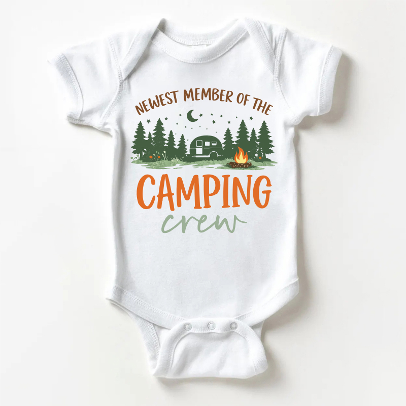 NEWEST MEMBER OF THE CAMPING CREW: Bodysuit Baby - Weiß - 18-24M - image 1