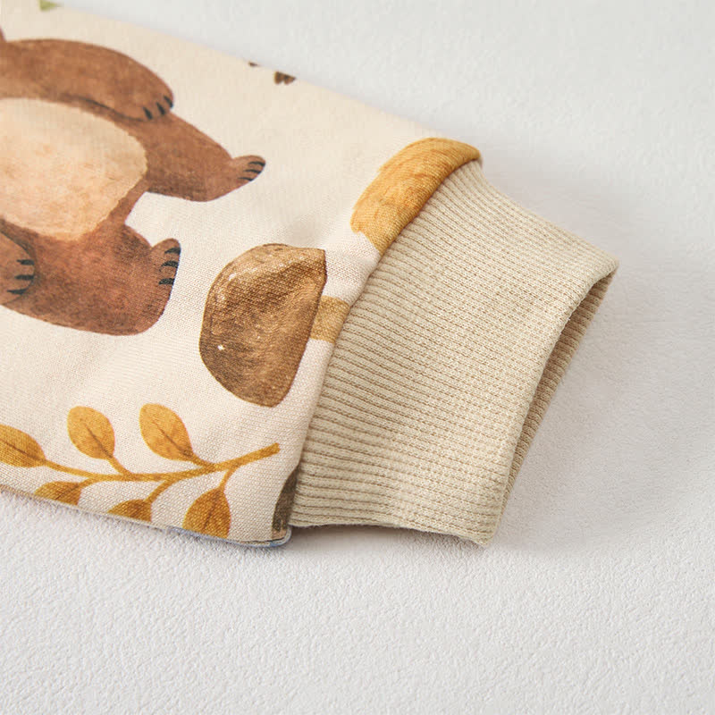 Baby Kleinkind Set mit niedlichen Tieren , Aprikose, 2-teilig - image 6