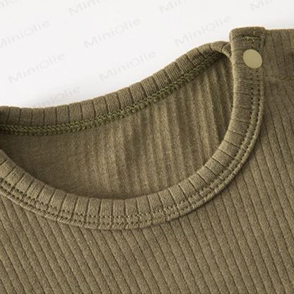 Baby Strampler mit Pferdemotiv und Gerippt - image 3