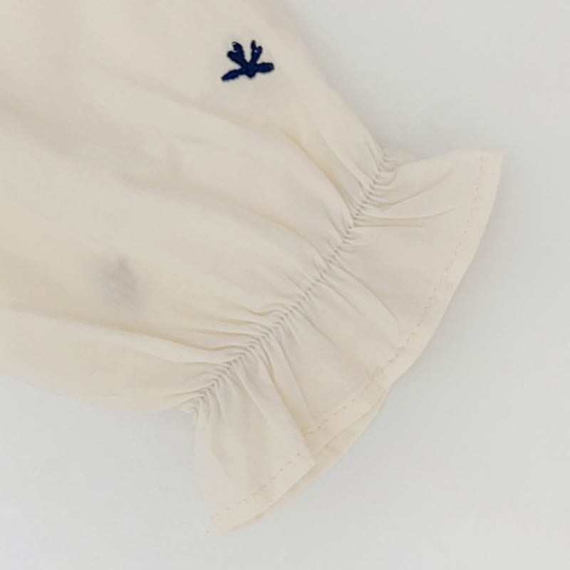 Weißes Langarmshirt oder Gingham - Spitze für Mädchen und Baby - image 5