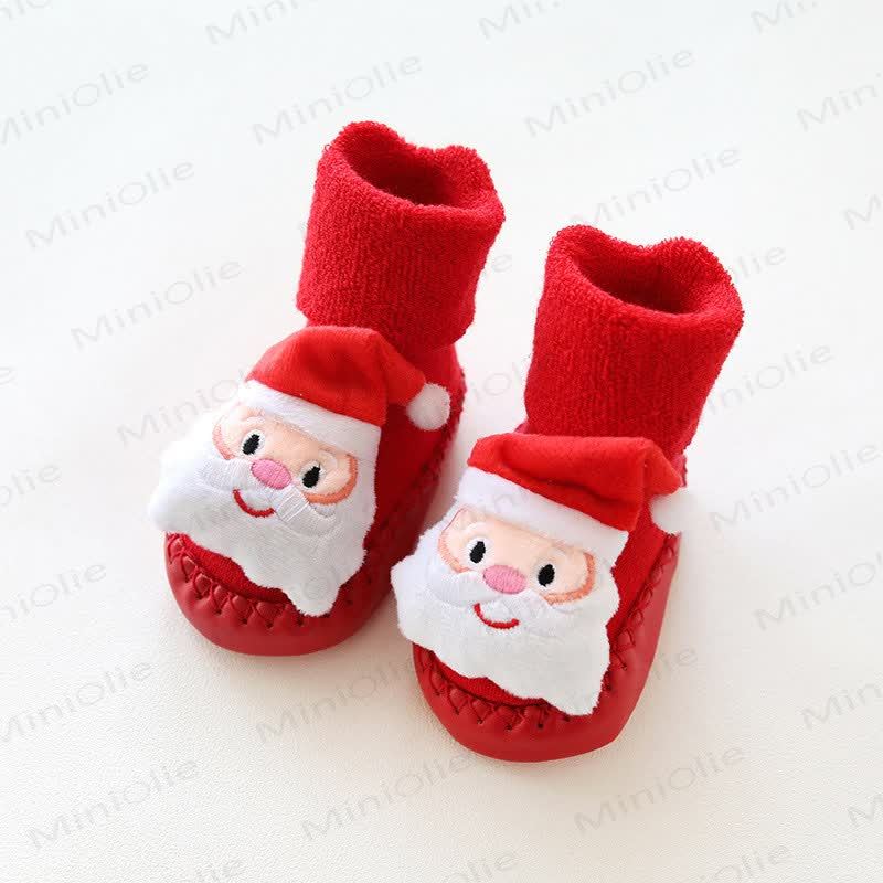 Baby Weihnachten Anti-Rutsch Boden warme Socken  - Weihnachtsmann - 12-24M - image 2