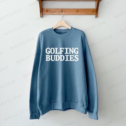 GOLFING BUDDIES Familien Passende Sweatshirt/Set - Blau - Erwachsenen-Sweatshirt: XL - image 3