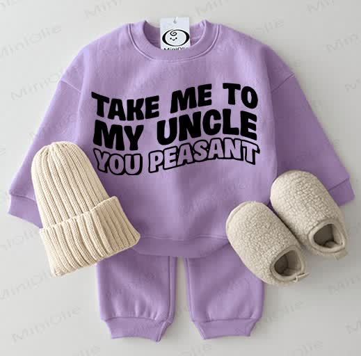 TAKE ME TO MY UNCLE YOU PEASANT Baby 2-teiliges Set - Purple - 2-3J - image 6