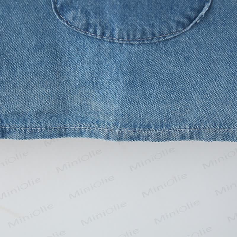 Süß Denim mit großer Schleife für Babys - image 9