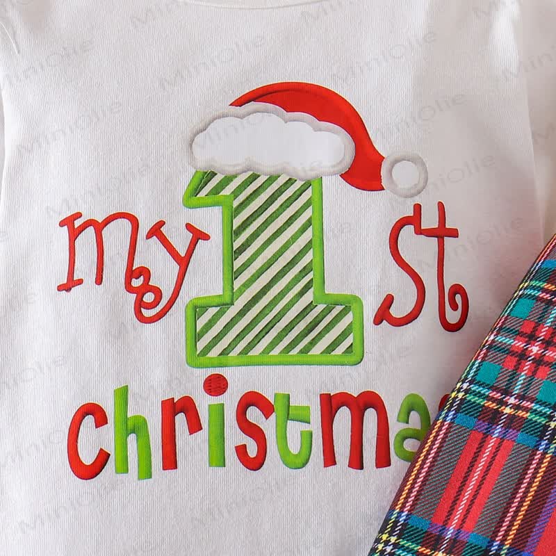 MY 1ST CHRISTMAS Baby Plaid 2-teiliges Set mit Hut - image 26