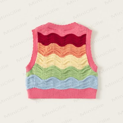 Sternenweste für Kleinkindmädchen/Weißes Hemd/ Blau Jeans - image 3