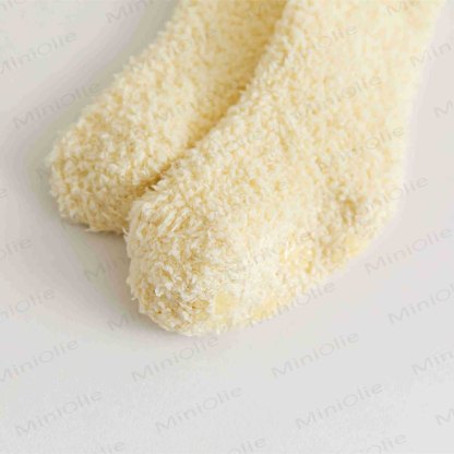 Einfarbige Fleece-Bodensocken für Babys - image 26