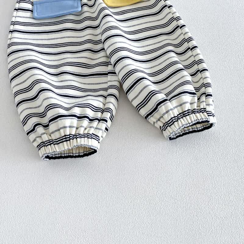 SMILE Baby Strampler mit Farbblockstreifen / Set - image 16