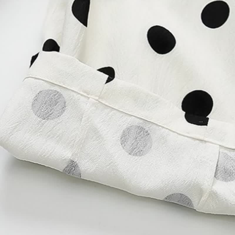 2-teiliges Set für Kleinkind : Schleife und Punktmuster und Hose - image 9